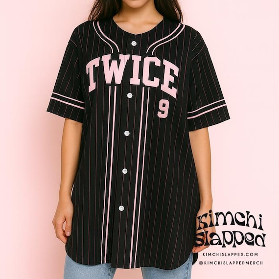 TWICE ツウィ ペンミ 9ROUND ベースボールユニフォーム TWICE Kpop Jersey Shirt | ONCE 9 Baseball Style Top | Twice Kpop