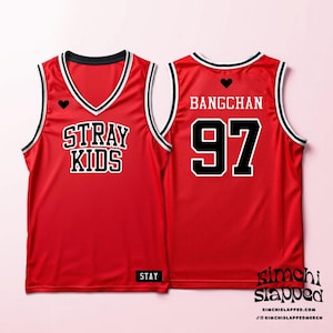 Stray Kids Jersey | Kpop Basketball Shirt | SKZ Fan Merch | Concert Outfit for Stays | Custom K-pop Jersey | Unisex Streetwear | All Members