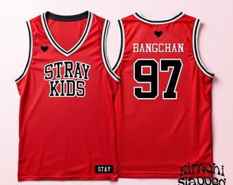 Stray Kids Jersey | Kpop Basketball Shirt | SKZ Fan Merch | Concert Outfit for Stays | Custom K-pop Jersey | Unisex Streetwear | All Members