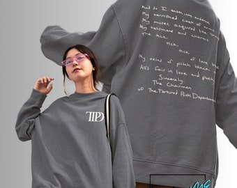 The Tortured Poets Department Member Sweatshirt 2 Side, New Album Era Shirt, TTPD Crewneck 2 Side, Gift for Fan Era