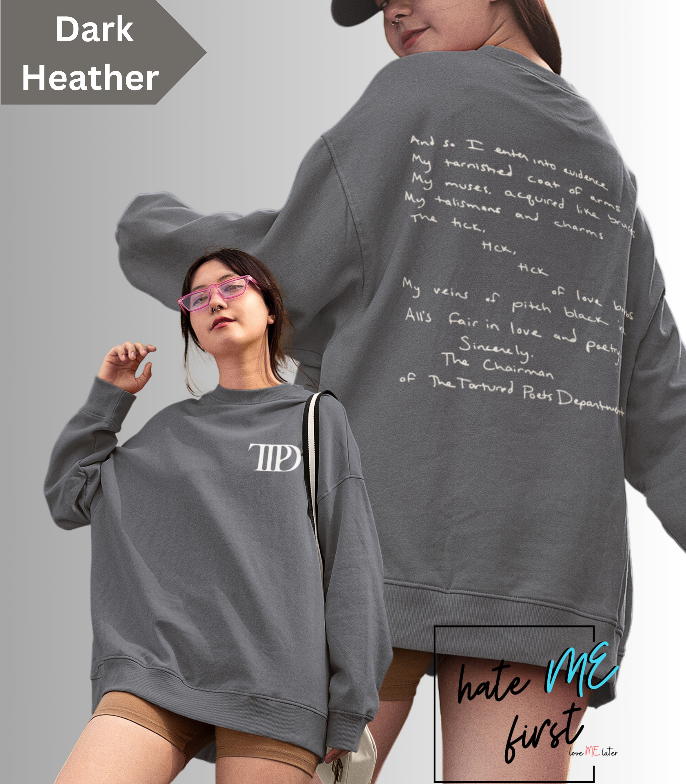 The Tortured Poets Department Member Sweatshirt 2 Side, New Album Era Shirt, TTPD Crewneck 2 Side, Gift for Fan Era