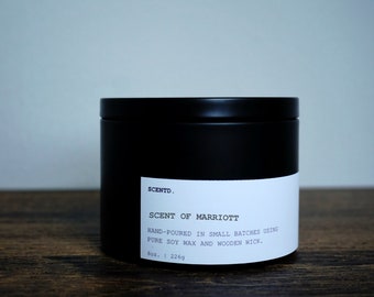 Hotel Scent of Marriott Soy Blend Candle | 100% soy wax with crackling wood wick