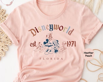 Mickey And Friends Disneyworld Est 1971 Shirt, Disneyworld Shirt, 2024 Family Vacation Tee, Minnie Donald Pluto Shirt, Magic Kingdom