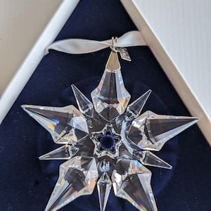 Swarovski クリスマスオーナメント 2001 Swarovski Annual Snowflake 2001 - Etsy