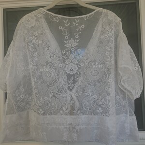 Tie Top White Lace, Size L/XL zdjęcie 3