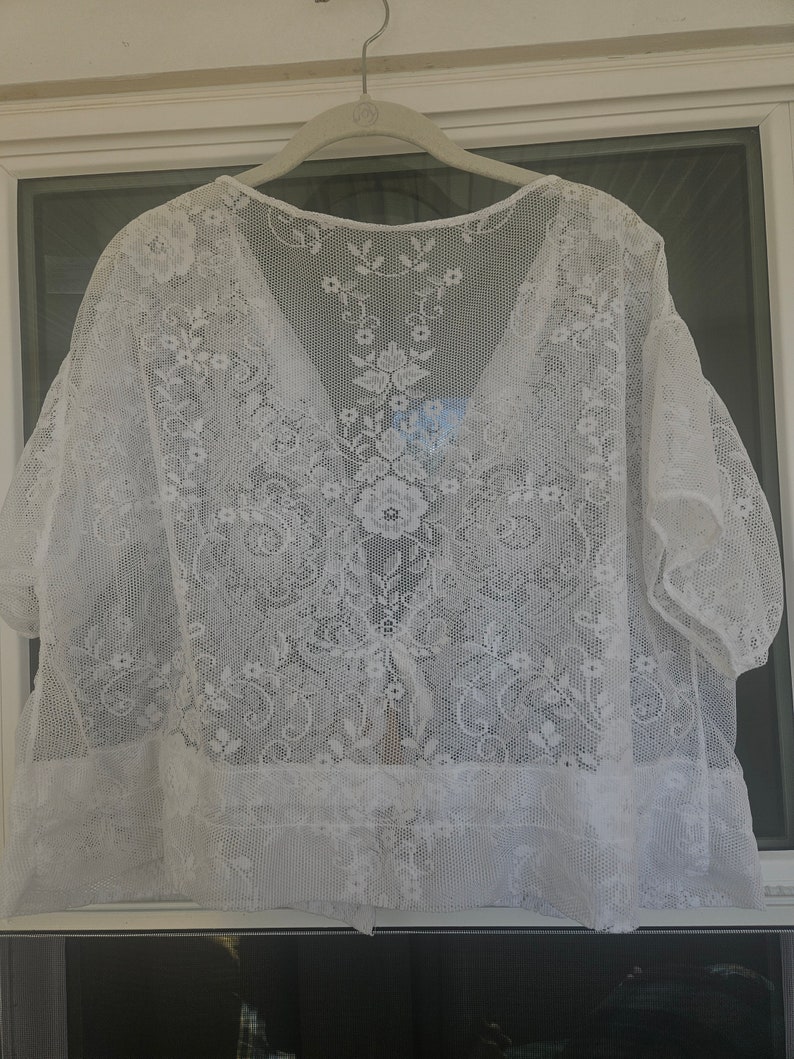 Tie Top White Lace, Size L/XL zdjęcie 3