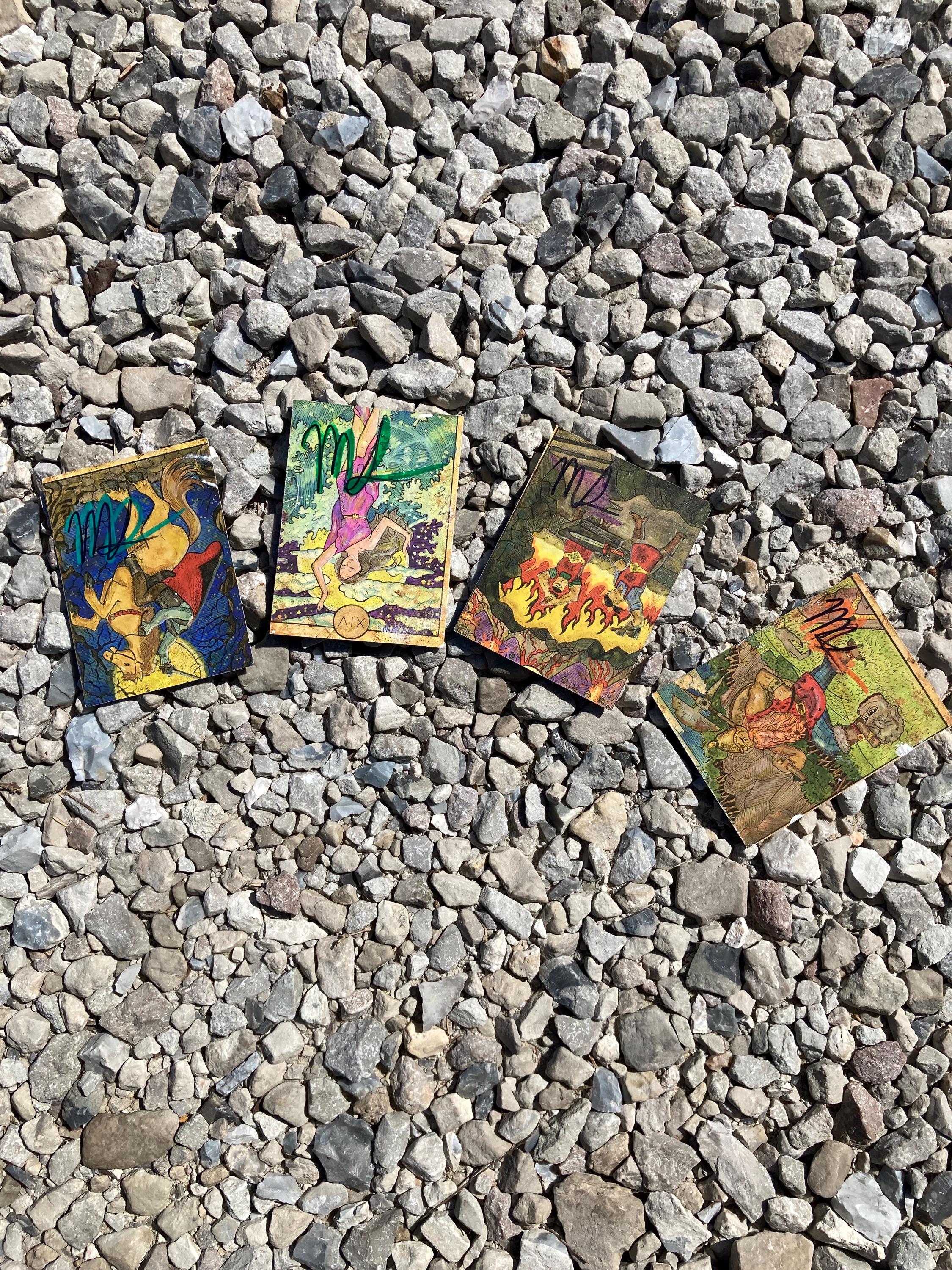 Hand Painted Artist Trading Cards - Etsy