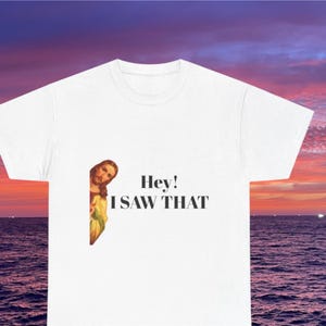 Religious Jesus Unisex Heavy Cotton Tee, Christian Top, Faith T-Shirt, Religious Gift, Religious Clothing