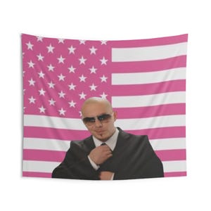 Bandera de Pitbull, bandera de Mr. Worldwide, tapiz de Pitbull