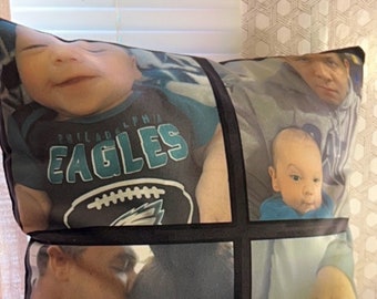 Custom Photo Collage Pillow