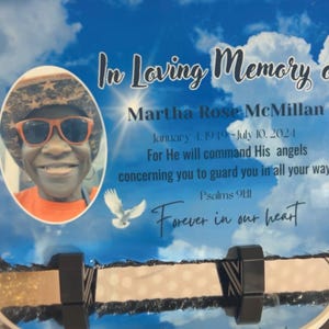Memorial Slate plaque