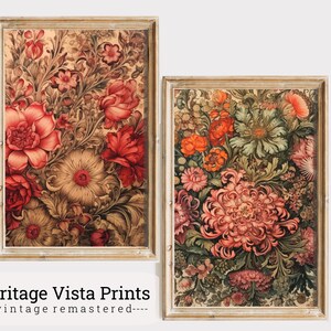 Vintage Blumen Print Set: Bauernhaus Wandkunst (Digitaler Download)