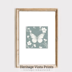 Butterfly Wall Art Print | Nature Inspired Butterfly Decor | Botanical Artwork for Home | Vintage Butterfly Illustration Art | p0625