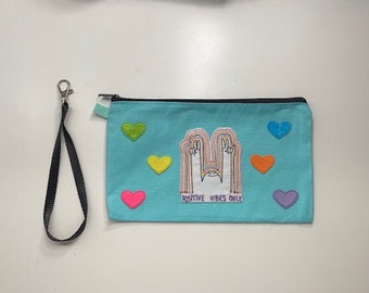 Light Blue Wristlet