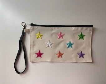 Star Canvas Wristlet