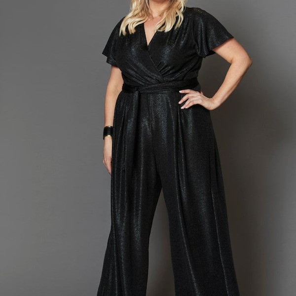 Plus Elasticized Waist Jogger Jumpsuit main image 1