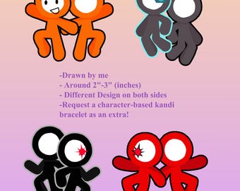 PREORDER!! - Alan Becker Hollow Head Sticks [ Acrylic Keychains ] - AVA/AVM/Animator Vs Animation Fanmerch