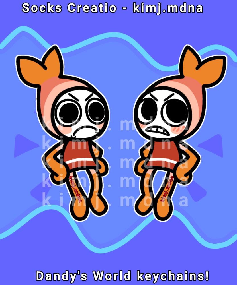 Dandy's World Keychains! - Fanmerch - Roblox Game - Etsy