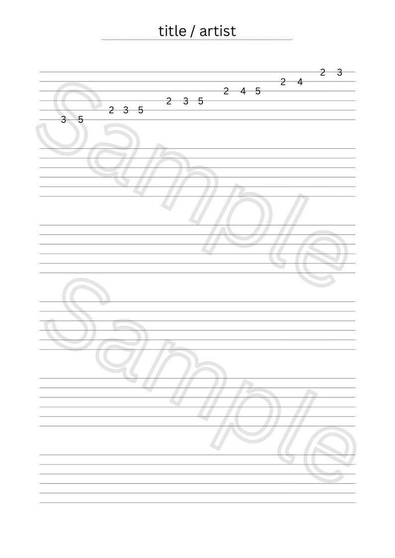 Printable Guitar Tablature Template Blank A4 Page TAB Lines Etsy Printable Guitar Tablature Template Blank A4 Page TAB Lines Etsy