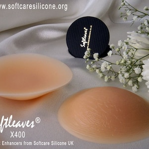 Softleaves X400 Silicone Breast Enhancers Bra Inserts Breast Pads Breast Enlargement Pads Increase bra cup size lift up breast add cleavage