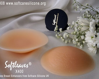 Softleaves X400 Silicone Breast Enhancers Bra Inserts Breast Pads Breast Enlargement Pads Increase bra cup size lift up breast add cleavage