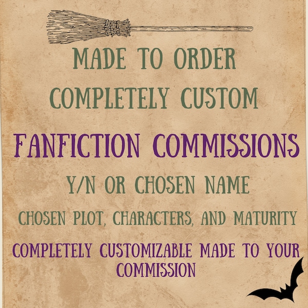 Fully Customizable Fanfiction Commission (Digital Content)
