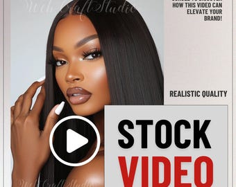 Hair Extensions Model Video, Social Media Content, Stock Hair Extension Video and Image, Stock Images for Hair Business, Stock Beauty Videos