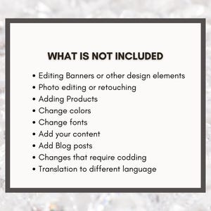 Shopify Full Site Setup For WebCraftStudio Themes only image 3