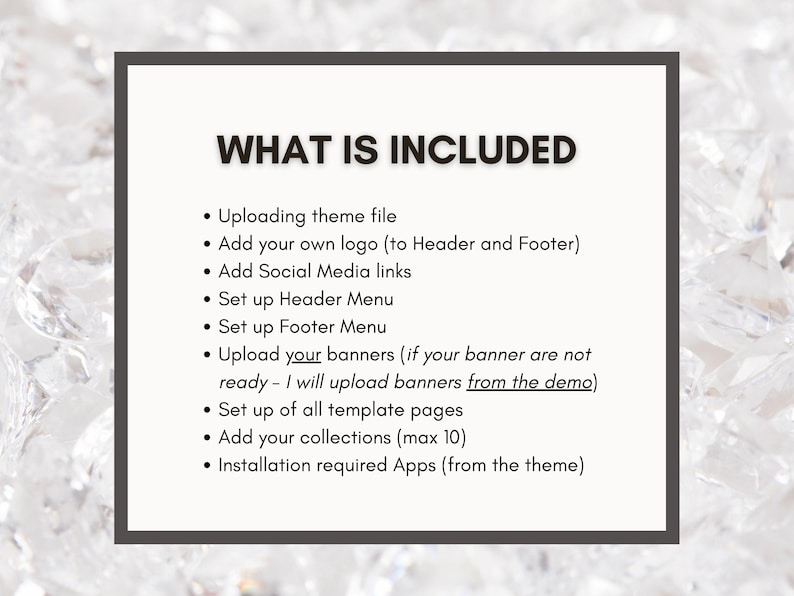 Shopify Full Site Setup For WebCraftStudio Themes only image 2