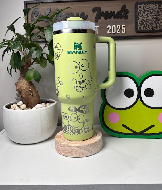 Laser Engraved Keroppi 40oz Tumbler With FREE OPTIONAL Name