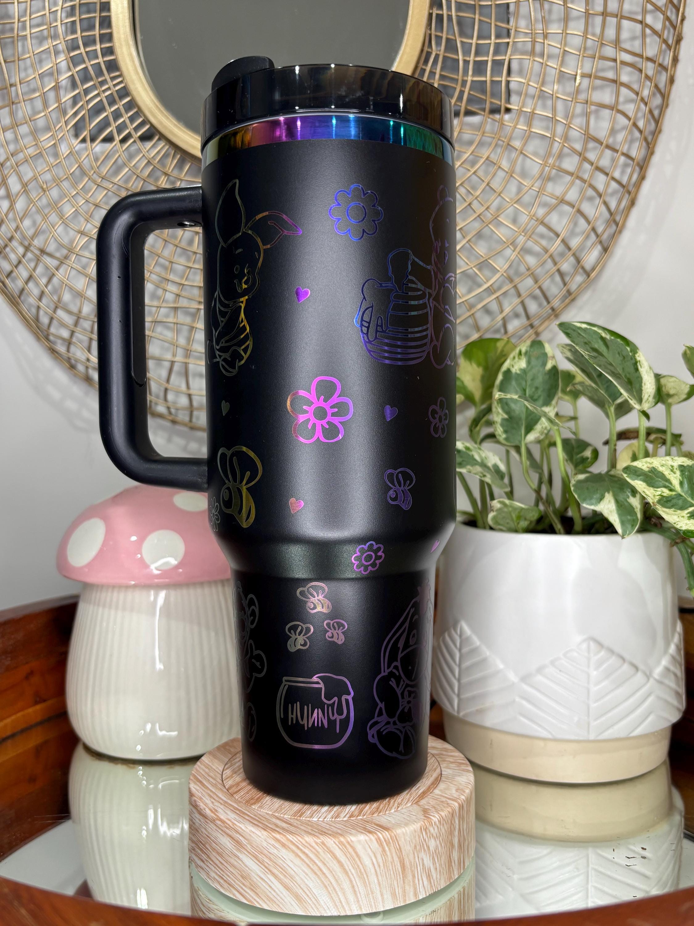 Custom Made Laser Engraved/etched Winnie the Pooh 40oz Tumbler