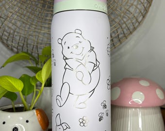 Winnie the Pooh Inspired. Laser Engraved on 32oz Owala Bottle