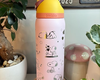 Laser Engraved Peanuts Snoopy Owala 32oz Tumbler with Optional Name Engraving