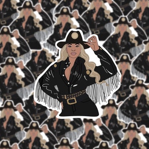Adesivo carter cowboy da Beyoncé