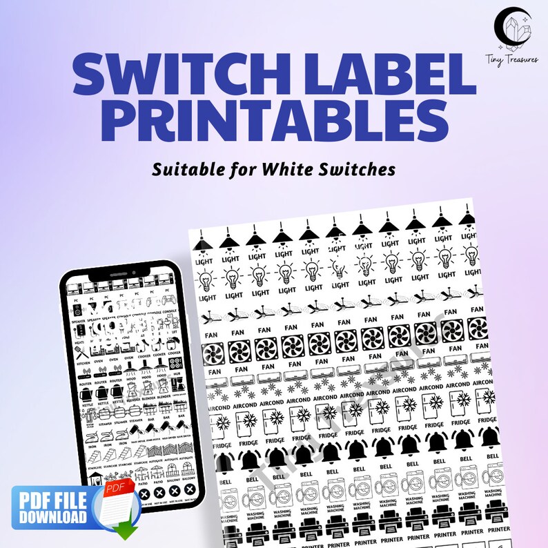 Customize With Ease Light Switch Label Printables for a Stylish Home