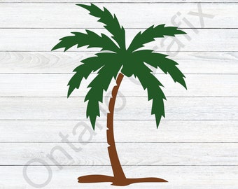 Palmera Svg, Árbol de la isla SVG, Caribe svg, vacaciones svg, tropical svg, archivo cortado, dxf, clipart, vector, icono, eps, png