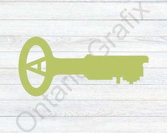 Folger Adam Jail Key SVG, Prison Cell Clipart (Digital Files)