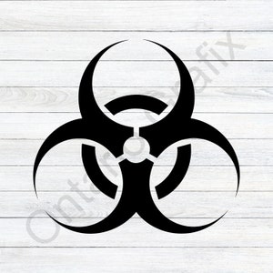 Biohazard svg, Biohazard sign svg, Danger svg, Environmental svg, Warning sign svg, Hazmat svg, Chemical svg, clipart, vector, eps, png