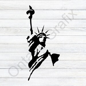 Estátua da Liberdade Svg, Silhueta da Estátua da Liberdade, Estátua da Liberdade Banksy, arquivo cortado, design, dxf, clipart, vetor, ícone, eps, pdf, png