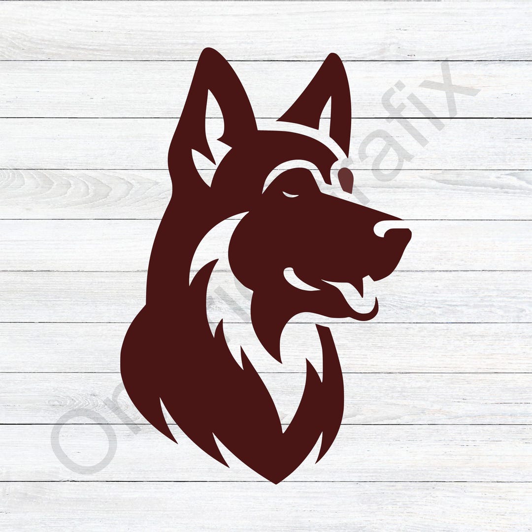 Pair Of German Shepherd K9 Blue Line Flag Stickers - Left & Right Facing For Car Windows 3.5x3.8"