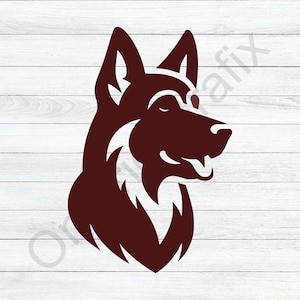Duitse herdershond, hoofd Duitse herdershond, K9, politiehond, politiehond, politiehond, militair, bescherming, pas op voor hond, hoektand, clipart, vector