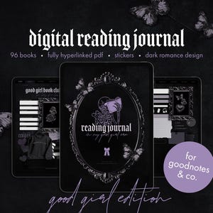 diario di lettura digitale, versione per brava ragazza, romanticismo oscuro, diario di libri, diario di libri oscuri, note positive, lettura digitale