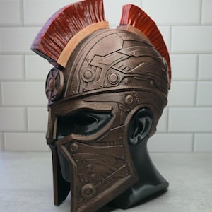 3D Printed Spartan Helmet Headphone Stand: Geeky Desk Decor image 6