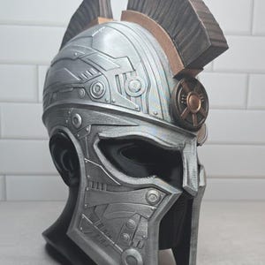3D Printed Spartan Helmet Headphone Stand: Geeky Desk Decor image 9