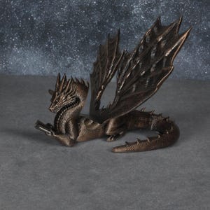 3D Printed Dragon Book Holder: Gothic Fantasy Book Stand