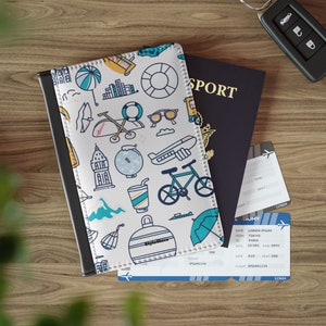 Passport Cover Travel Accessories Design Custom Passport Holder, Aesthetic Passport cover, Travel Gift for Adults and children