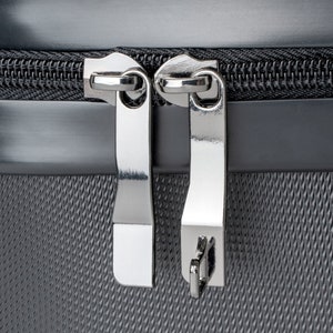 Koffer Rollgepäck Handgepäck Koffer mit Rollen Hartschalenkoffer Lavendel und Hellblauen Federn Boho Design Bild 10