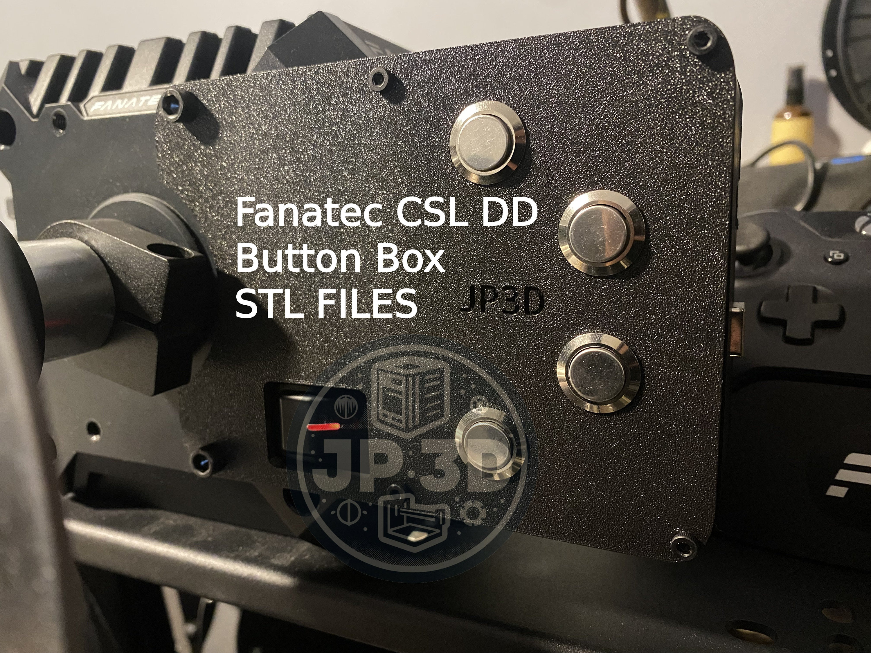 Fanatec CSL DD Button Box / STL Files / 3D Print Sim Racing Button Box ...