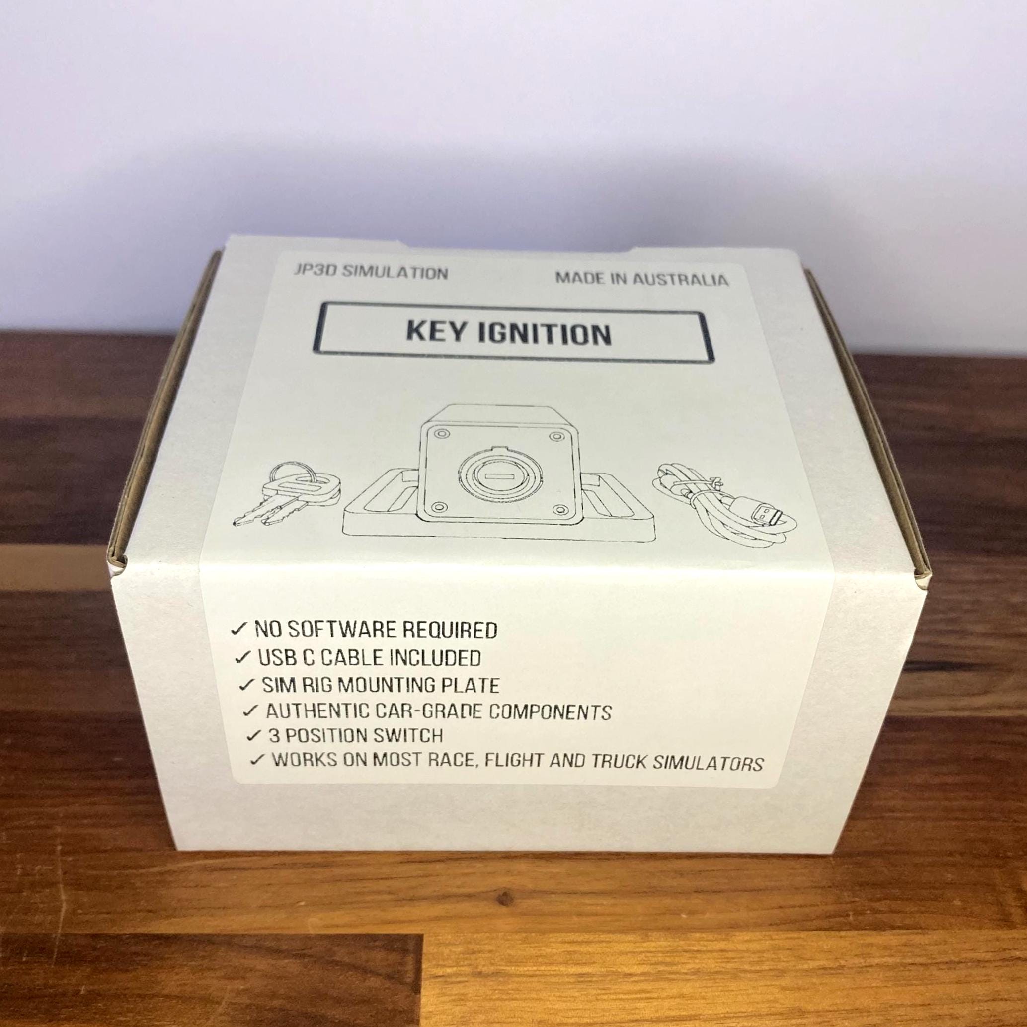 Sim Racing USB Ignition Switch | Flight & Truck Simulator Key Start Box ...