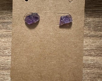 Boucles d'oreilles à tige en cristal